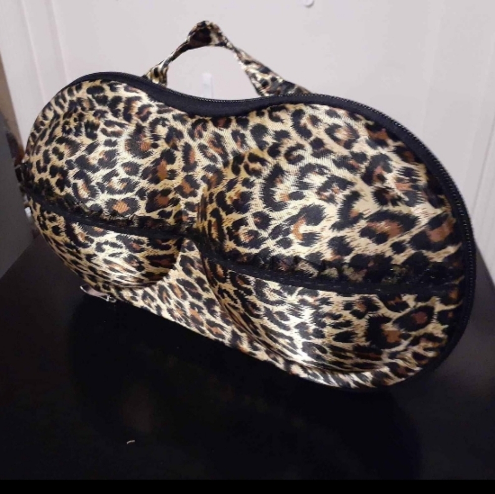 Leopard Bra Shaped Bag